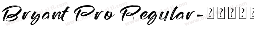 Bryant Pro Regular字体转换